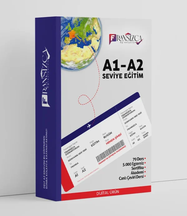 Fransızca A1-A2 Seviye-Eğitim-Kapağı