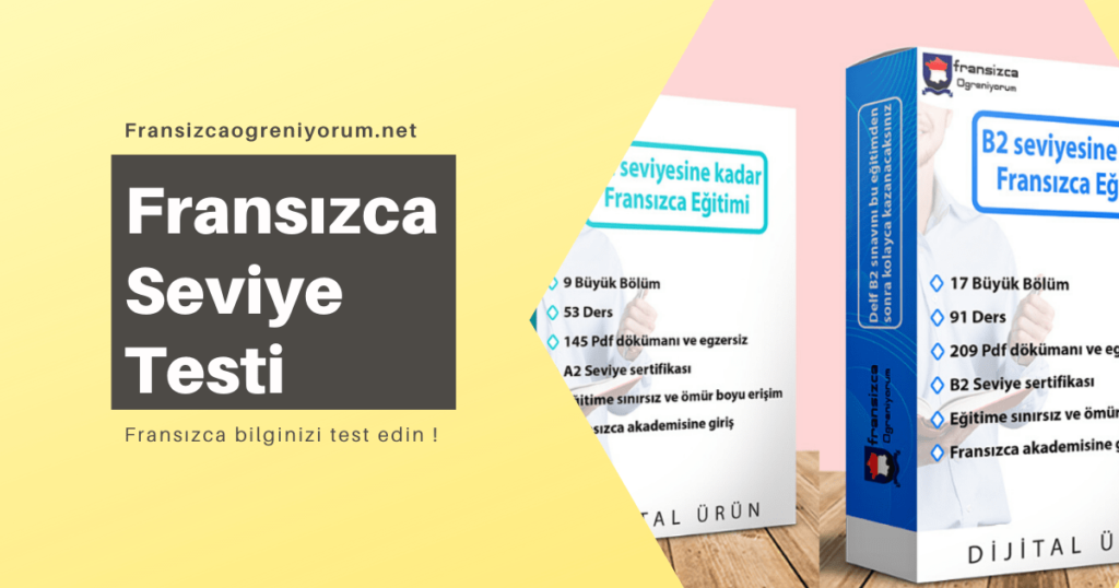 Fransızca Seviye Testi A1a2b1b2 Fransızca Öğreniyorum 2247